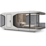 Mobile modular prefab container on wheels with full furniture for sale